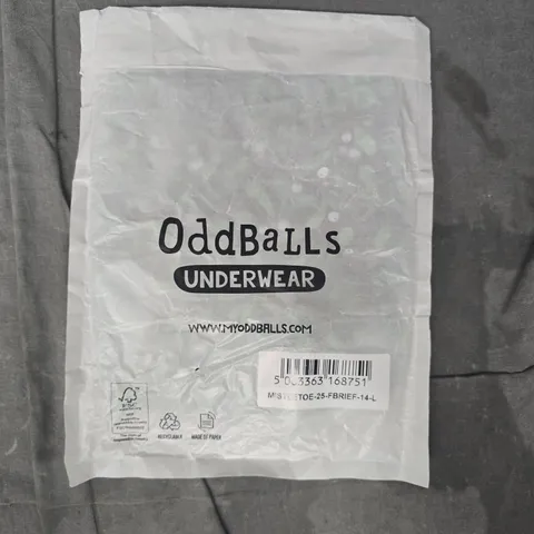 ODDBALLS MISTLETOE BRIEFS SIZE 14