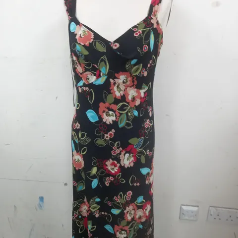 PLANET BLACK FLORAL DRESS - UK 18