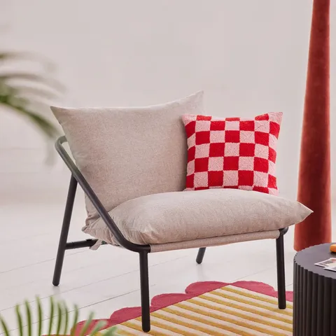 BOXED ADA SLING ACCENT CHAIR -  OATMEAL BEIGE 