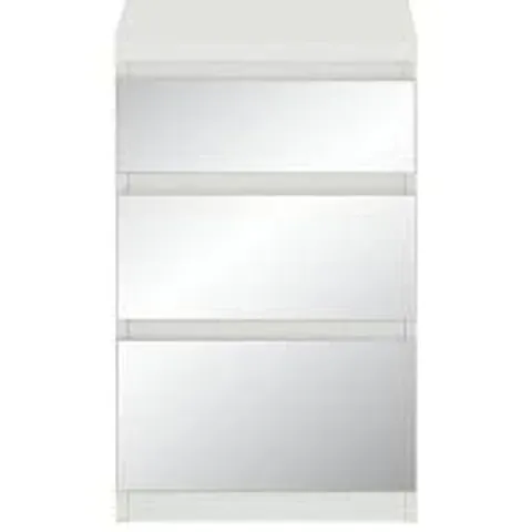 PRAGUE MIRROR 3 DRAWER BEDSIDE CABINET