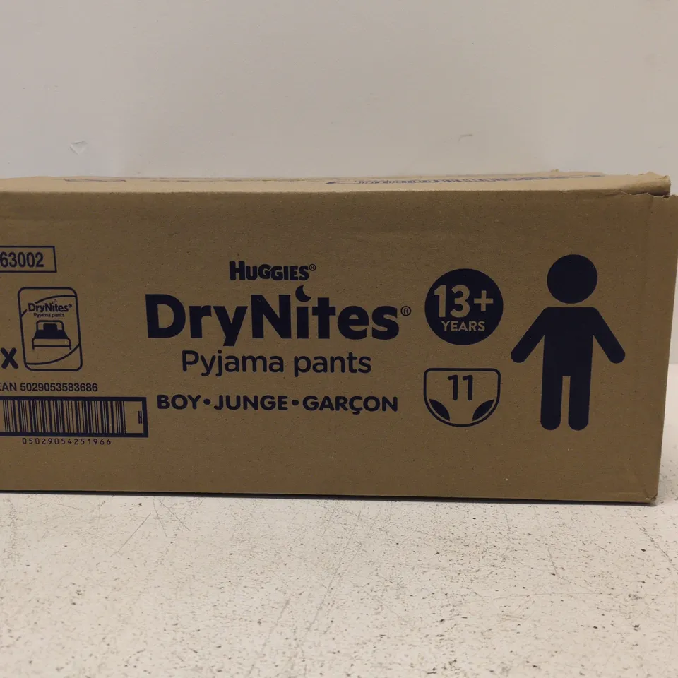 Huggies DryNites Pyjama Pants – Boys, Size 11 (Age 13+) Pack of 3