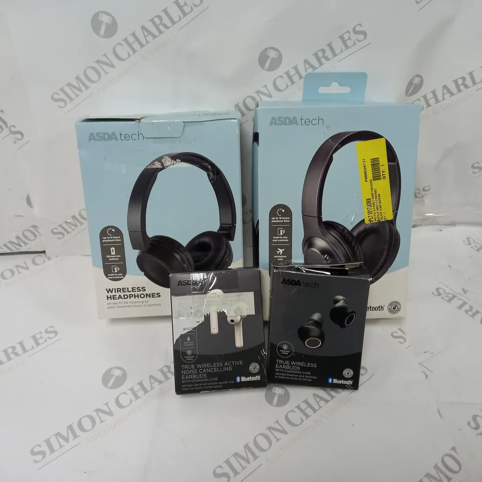APPROXIMATELY 10 ASSORTED WIRELESS HEADPHONES AND EARBUDS 