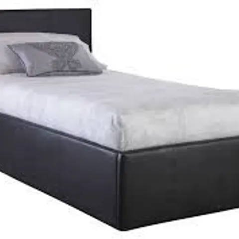 BOXED GFW SINGLE BLACK SIDE LIFT OTTOMAN BED (2 BOXES)
