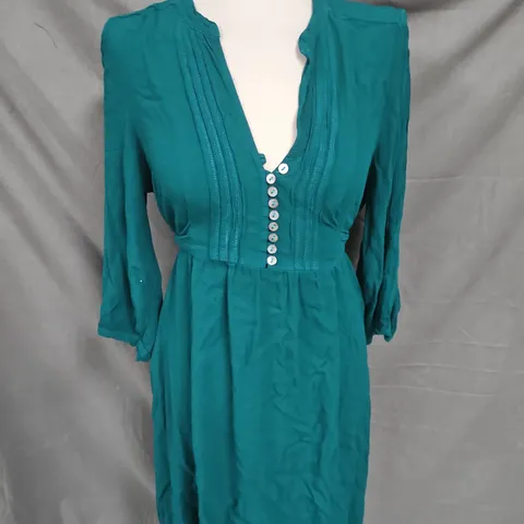 GHOST PLUNGE DRESS IN GREEN SIZE XL