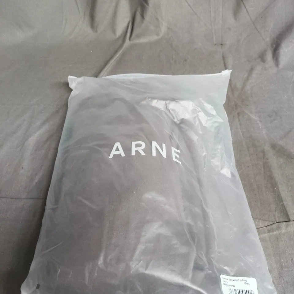 ARNE ESSENTIAL SWEATSHIRT IN GREY, SIZE S
