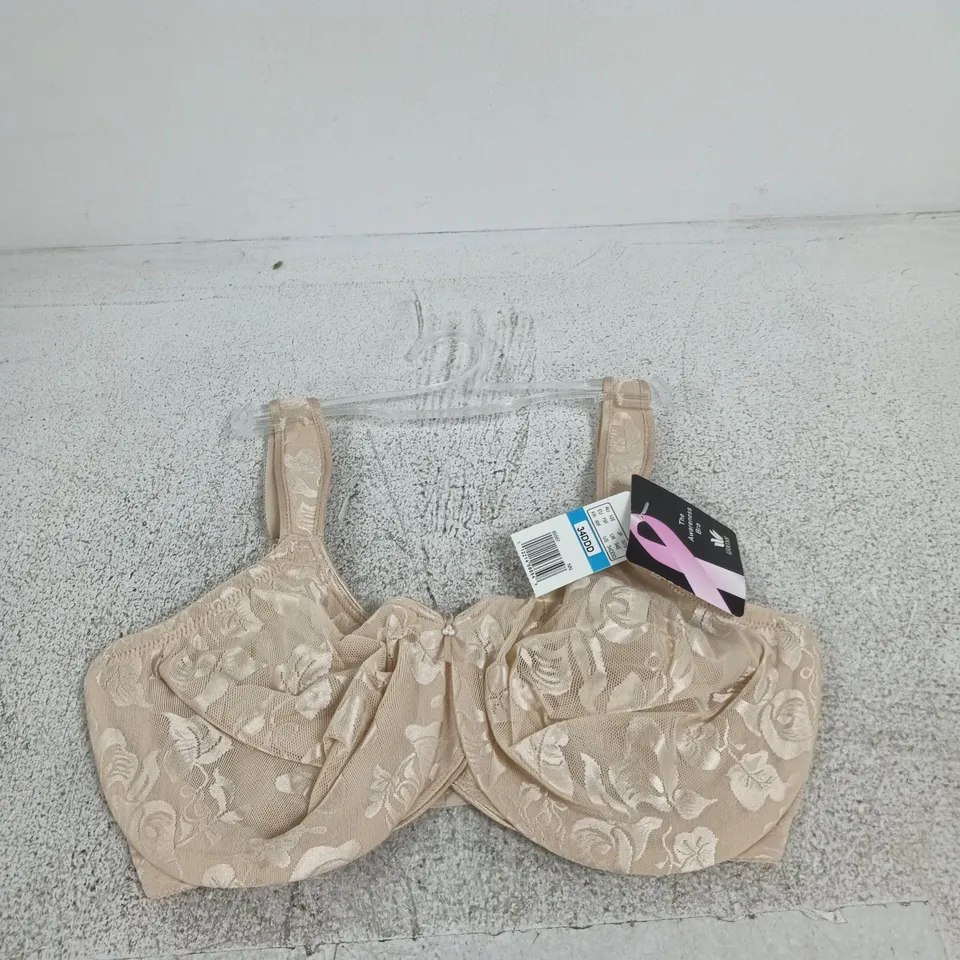 WACOAL THE AWARENESS BRA – NUDE FLORAL LACE, UK 34DDD