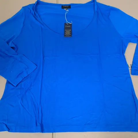 LOT OF 14 BRAND NEW DESTELLO SCOOP NECK TOPS IN BLUE - UK 20