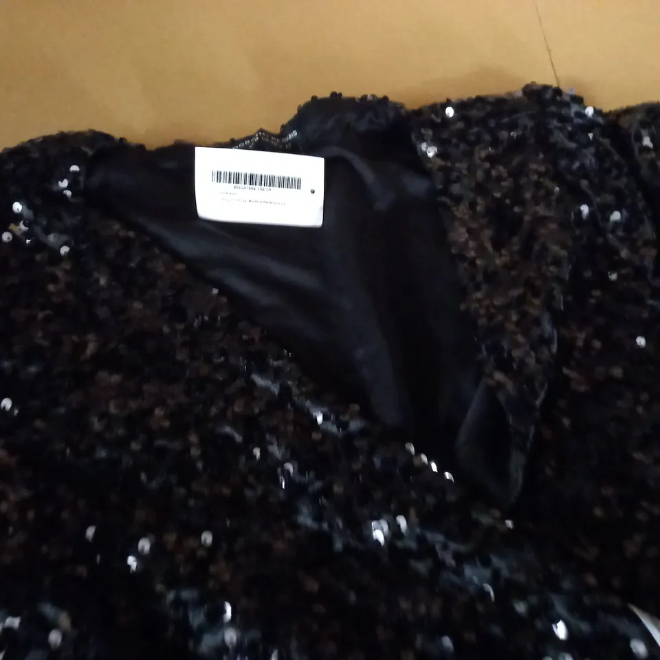 DOROTHY PERKINS SEQUIN WRAP BELTED MIDI DRESS - 12