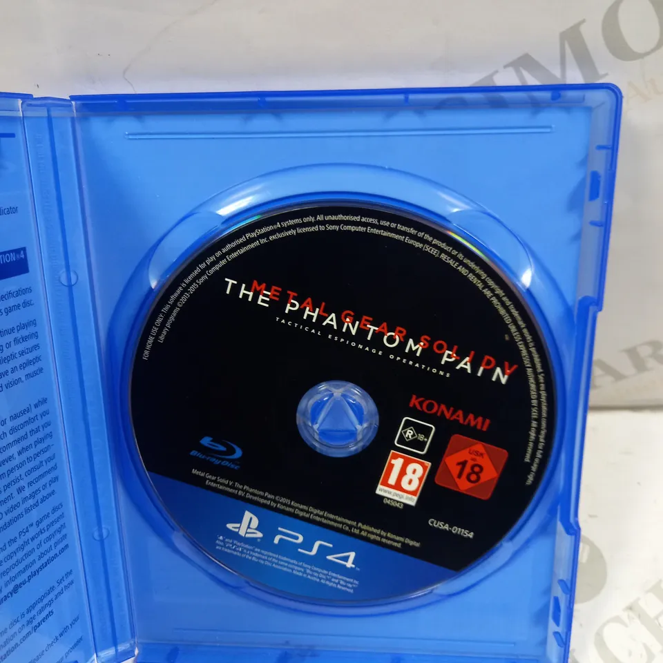METAL GEAR SOLID-THE PHANTOM PAIN ON PS4