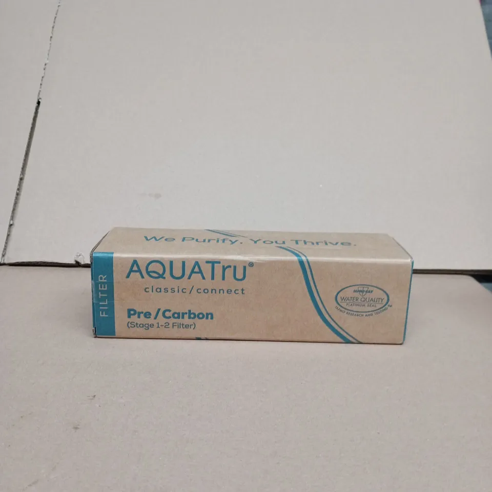 AQUATRU PRE/CARBON FILTER (STAGE 1-2) – CLASSIC/CONNECT, SKU U10AT022SF01