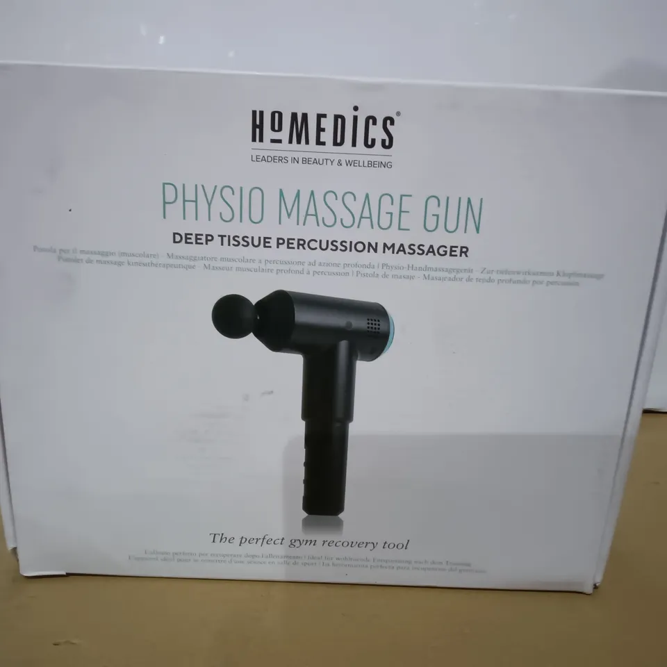 BOXED HOMEDICS PHYSIO MASSAGE GUN 