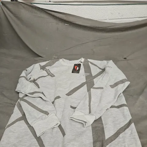 NIKE BURBERRY LARGE GREY JUMPER WITH TAGS