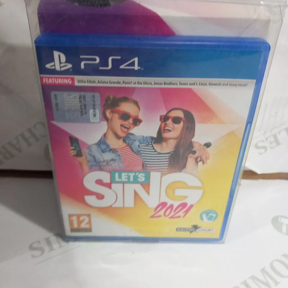 BOXED PLAYSTATION 4 LETS SING 2021 WITH MICROPHONE