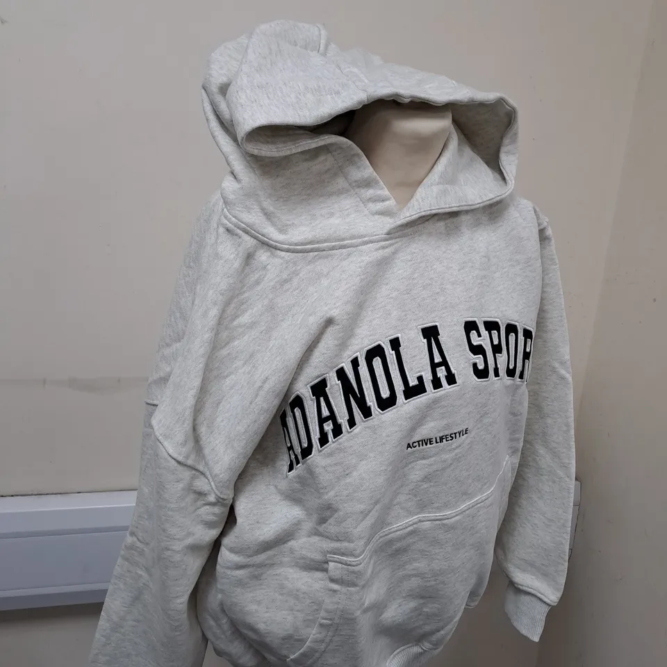 ADANOLA OVERSIZE HOODIE - LIGHT GREY - L 