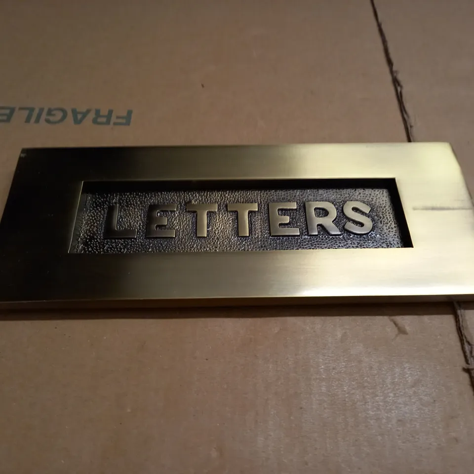 ANTIQUE BRASS EFFECT LETTERBOX