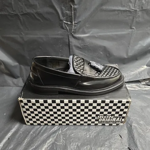 IKON ORIGINAL STAPLE COW LEATHER LOAFERS – BLACK, UK 10 / EU 44