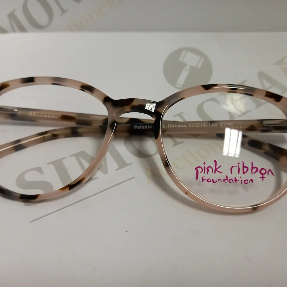 PINK RIBBON FOUNDATION PETUNIA PINK HAVANA FASHION GLASSES