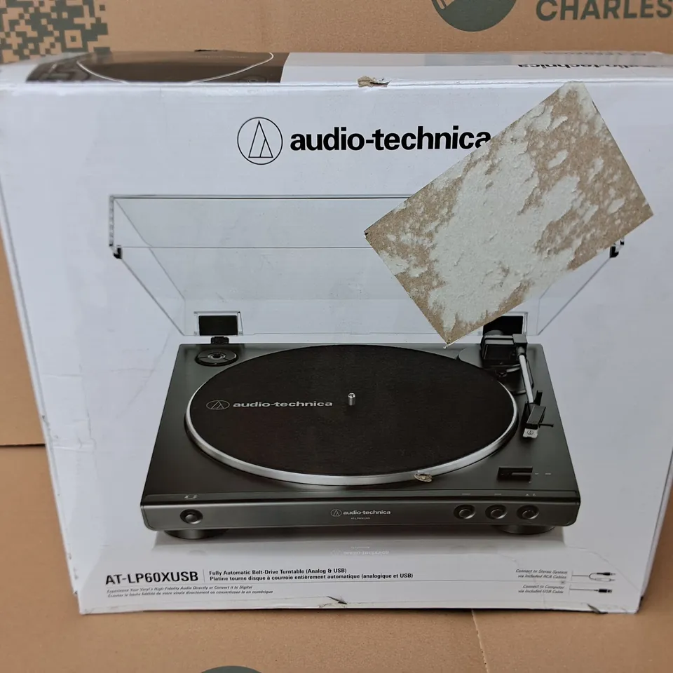 BOXED AUDIO TECHNICAL AT-LP60XUSB TURNTABLE - BLACK