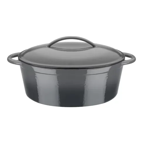 BOXED SHADOW 7L CAST IRON OVAL CASSEROLE (1 BOX)