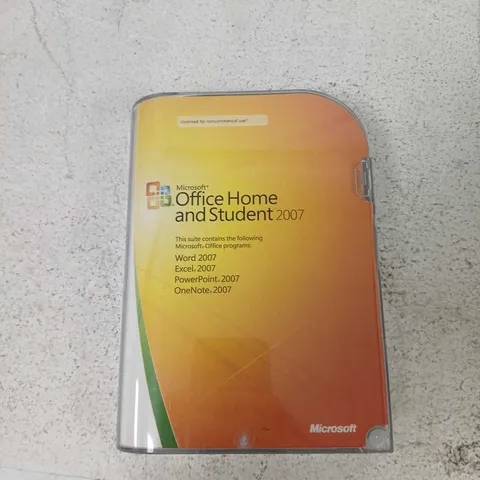 MICROSOFT OFFICE HOME AND STUDENT 2007 – BOXED SOFTWARE (WORD, EXCEL, POWERPOINT, ONENOTE)