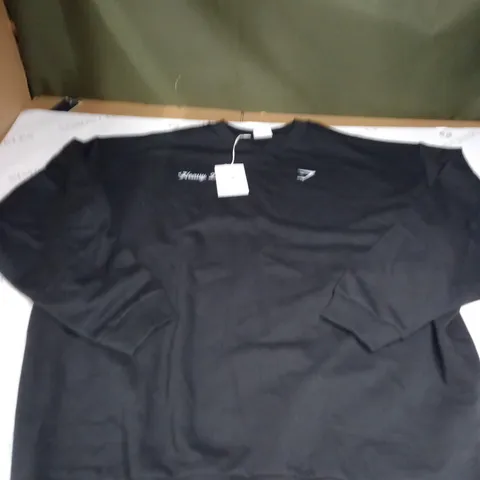 MEDIUM BLACK GYMSHARK JUMPER 