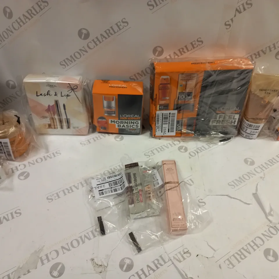 6 ASSORTED HEALTH AND HOME ASSORTED ITEMS TO INCLUDE LOREAL HYDRA ENERGETIC MOISTURISER, SANCTUARY SPA WET SKIN MOISTURE, AND LOREAL MEN MORNING BASICS.