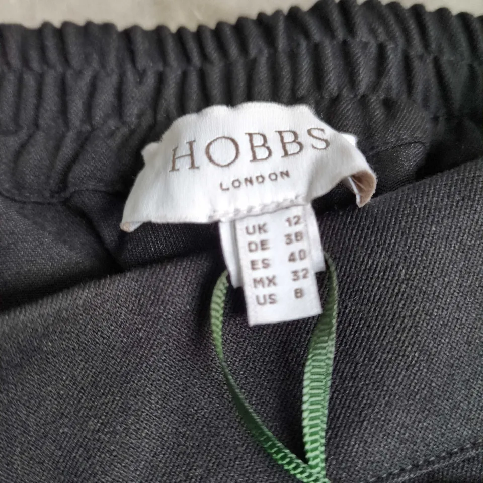 HOBBS LONDON BLACK WOMEN'S TROUSERS – UK 12