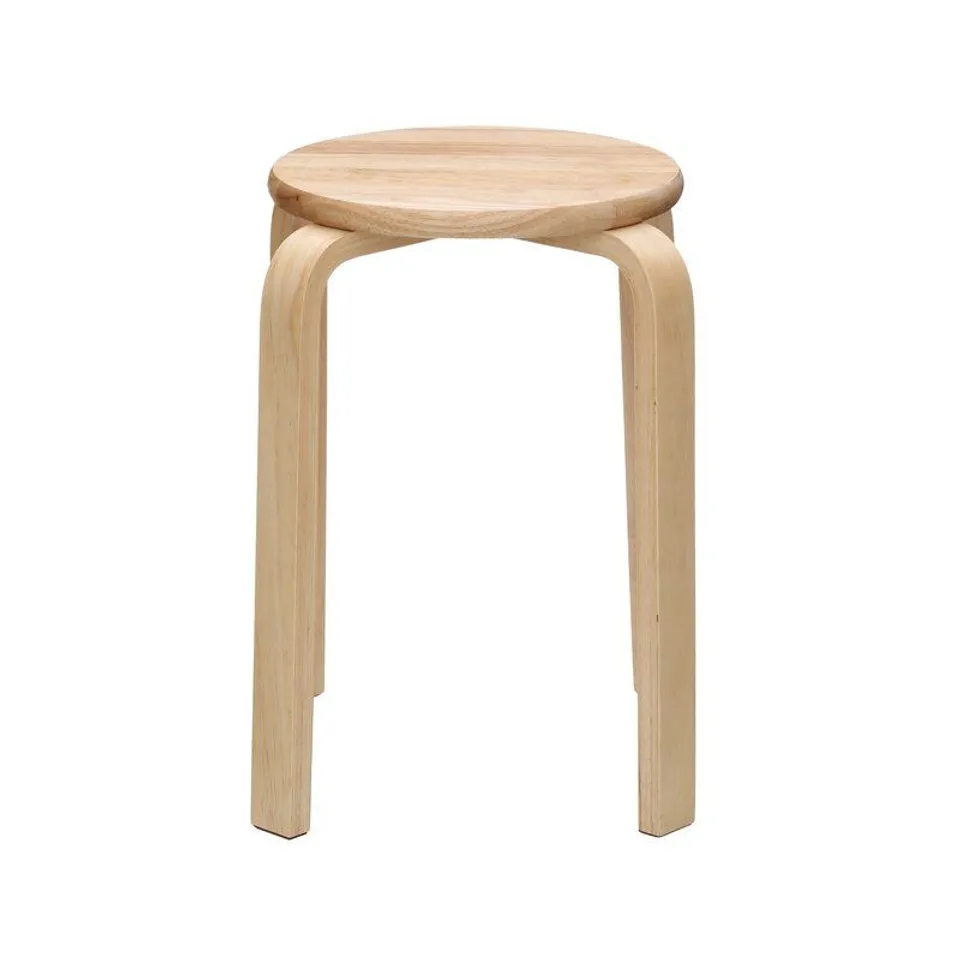WOOD DECORATIVE STOOL