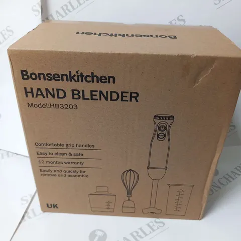 BOXED BONSENKITCHEN HAND BLENDER HB3203