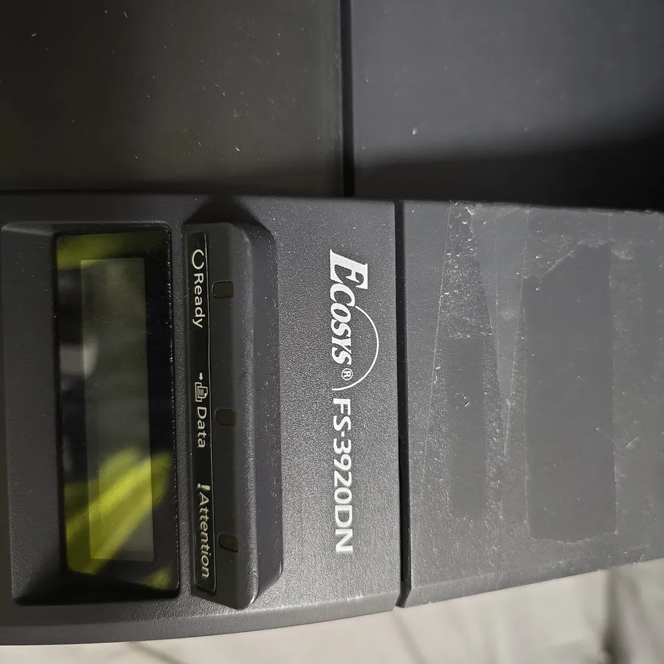 KYOCERA ECOSYS FS-3920DN MONOCHROME LASER PRINTER. NO POWER PACK INCLUDED