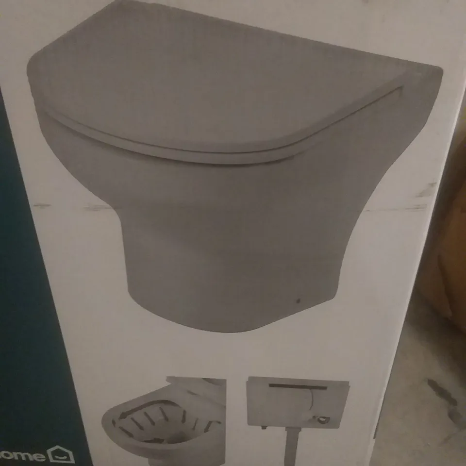 CAVALLY RIMLESS BACK TO WALL TOILET WITH CONCEALED CISTERN