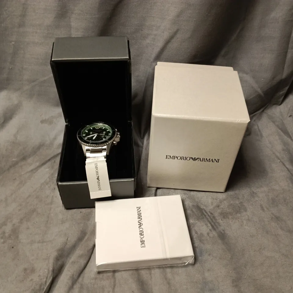 BOXED ARMANI MEN'S CLASSIC MEN'S DIVER CHRONOGRAPH WATCH | AR11500   