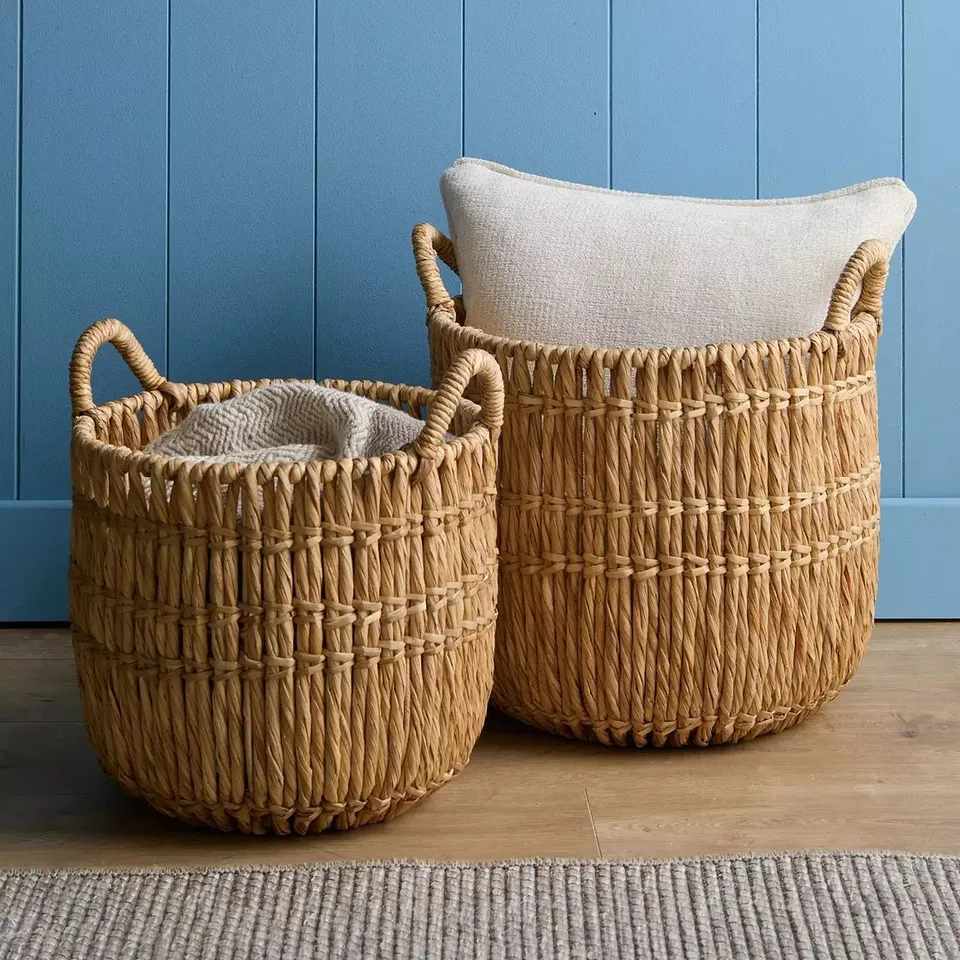 BOXED SET OF 2 ROUND BASKETS (1 BOX)