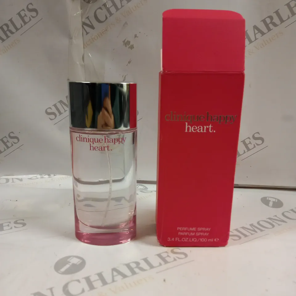 BOXED CLINQUE HAPPY HEART PERFUME SPRAY 100ML