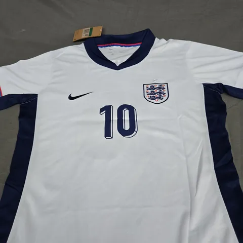 WOMENS ENGLAND FC HOME JERSEY WITH CLINTON 10 SIZE XL