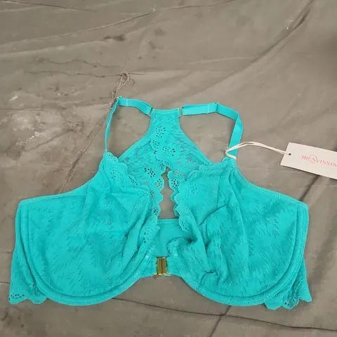 BRAVISSIMO DANA FRONT FASTENING BRA AQUA SIZE 32E
