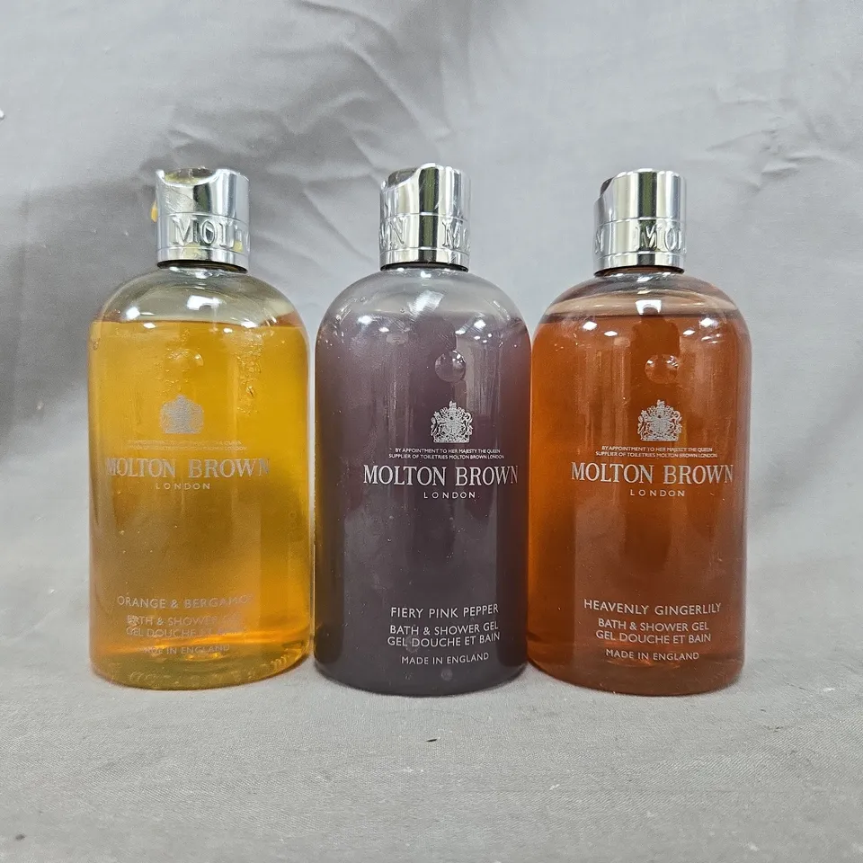 MOLTON BROWN BATH & SHOWER GEL TRIO SET