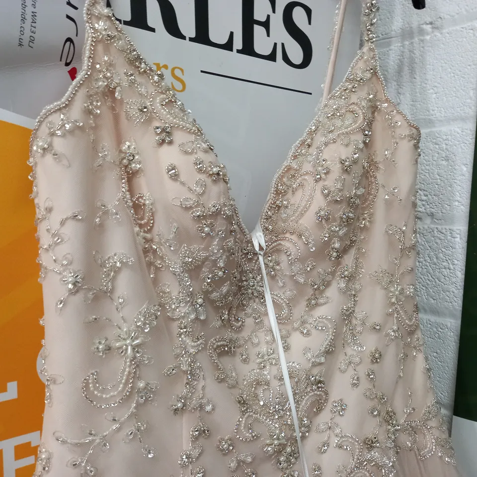 STELLA YORK IVORY TULLE WEDDING DRESS - UK 14