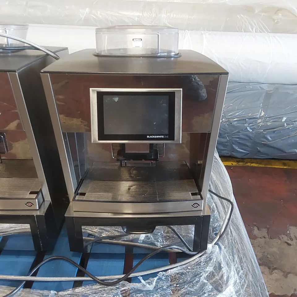 THERMOPLAN BLACK AND WHITE ONE- AUTOMATIC COFFEE MACHINE