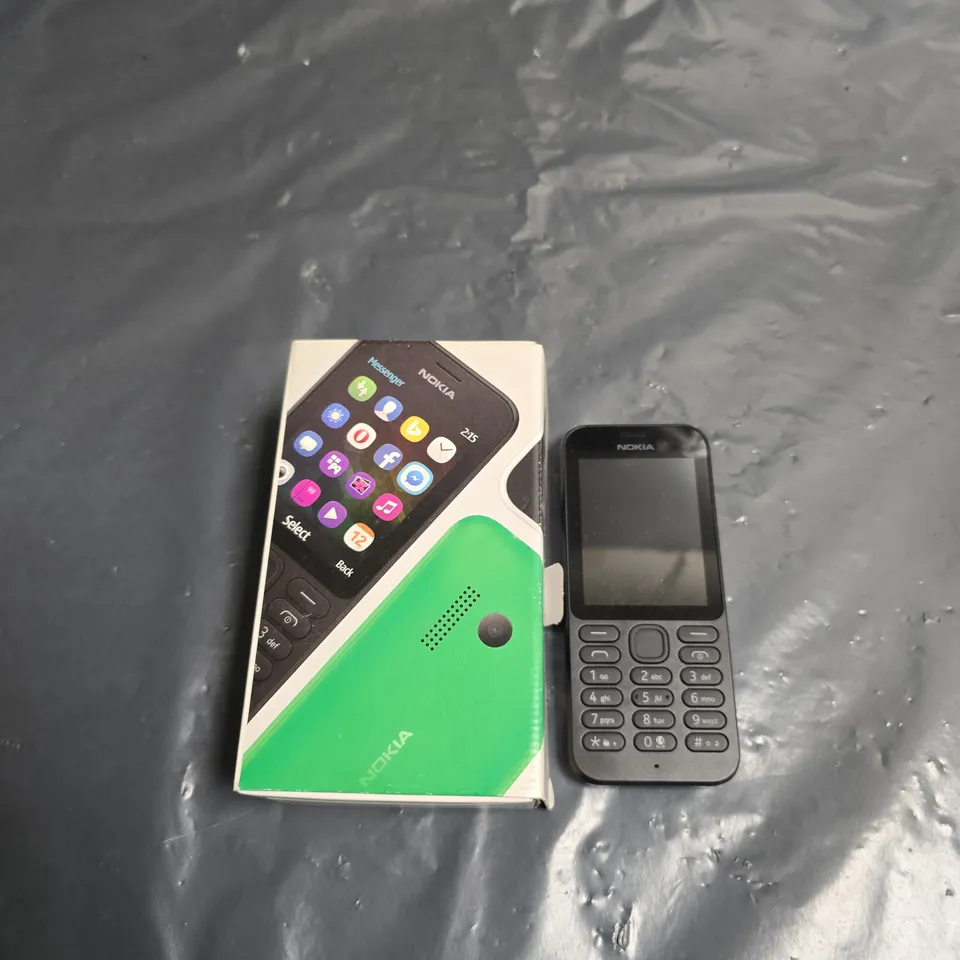 NOKIA 215 MOBILE PHONE – BLACK, WITH ORIGINAL BOX