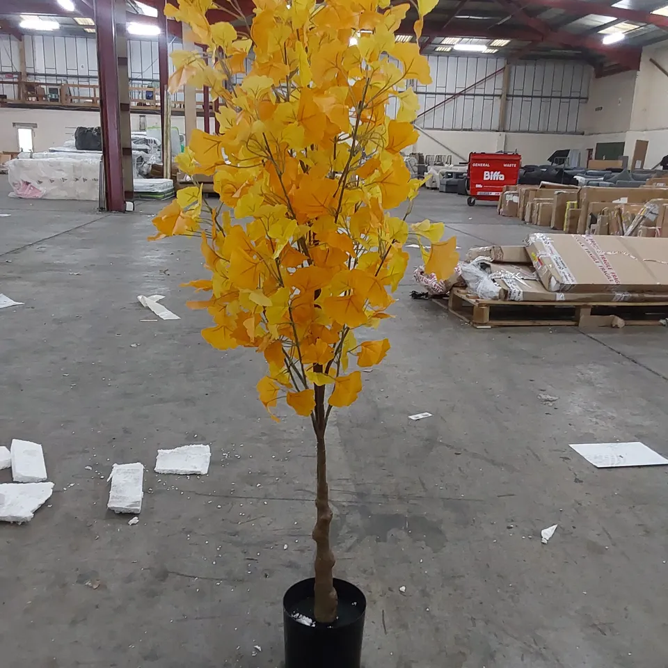 BOXED LARGE ARTIFICIAL GINKGO TREE 150CM
