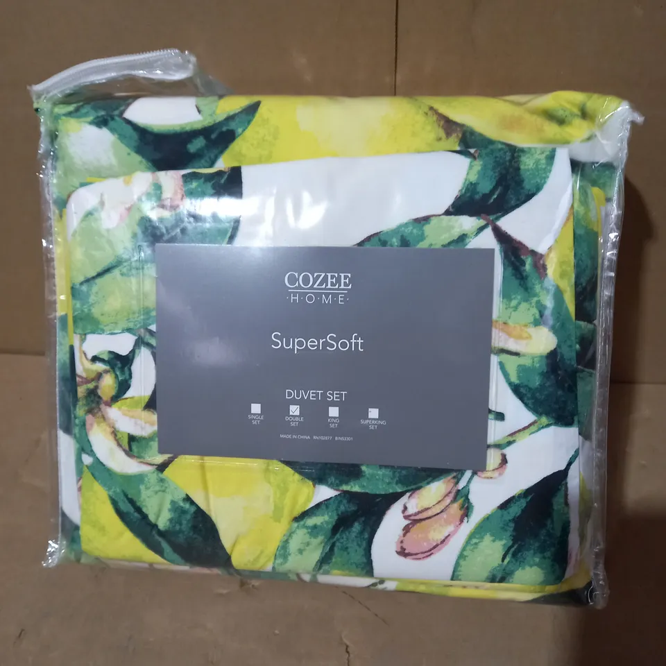 COZEE HOME SUPERSOFT DOUBLE DUVET SET 