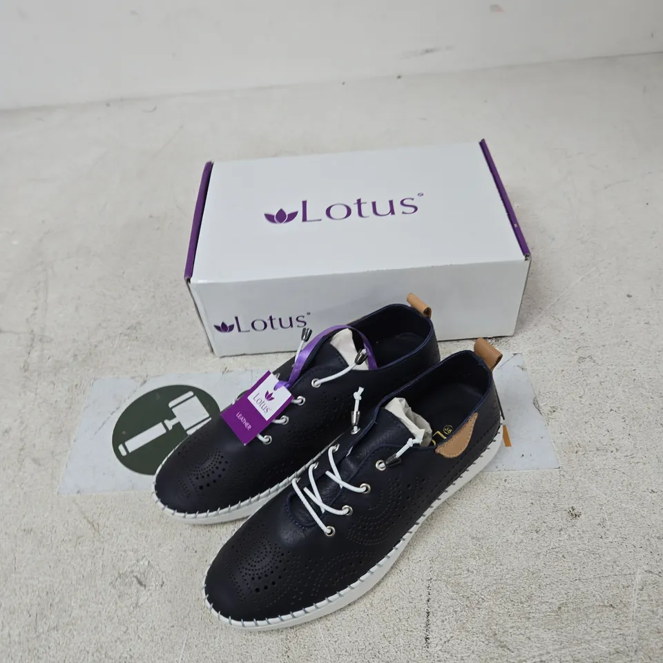 LOTUS NAVY LEATHER WOMEN'S SHOES – UK 5 (EU 38)