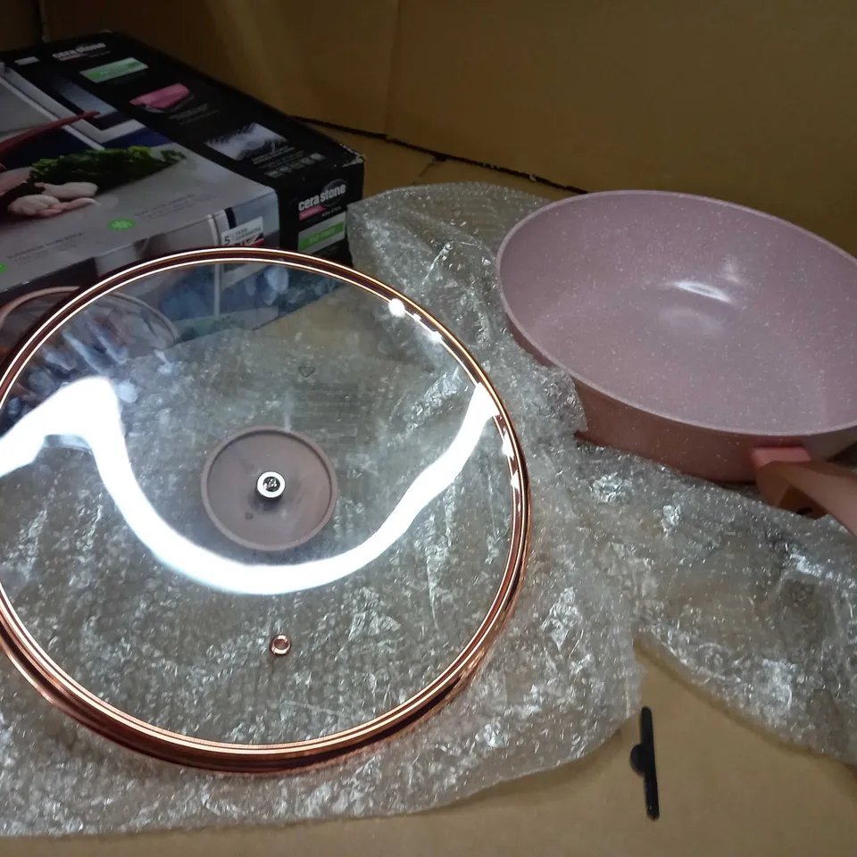BOXED TOWER ROSE FORGED ALUMINIUM 28CM LIDDED MULTI-PAN