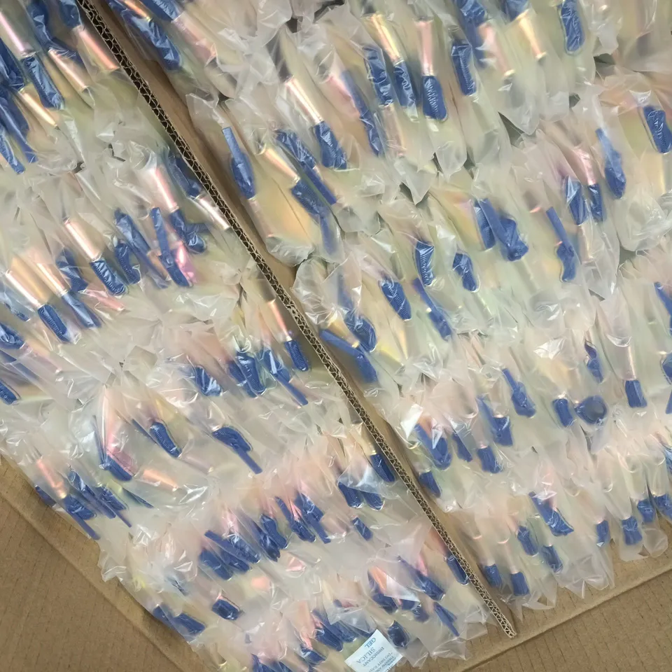 APPROXIMATELY 140 BIRCHBOX TRANSPARENT IRIDESCENT HOLOGRAPHIC COSMETIC POUCH BAGS