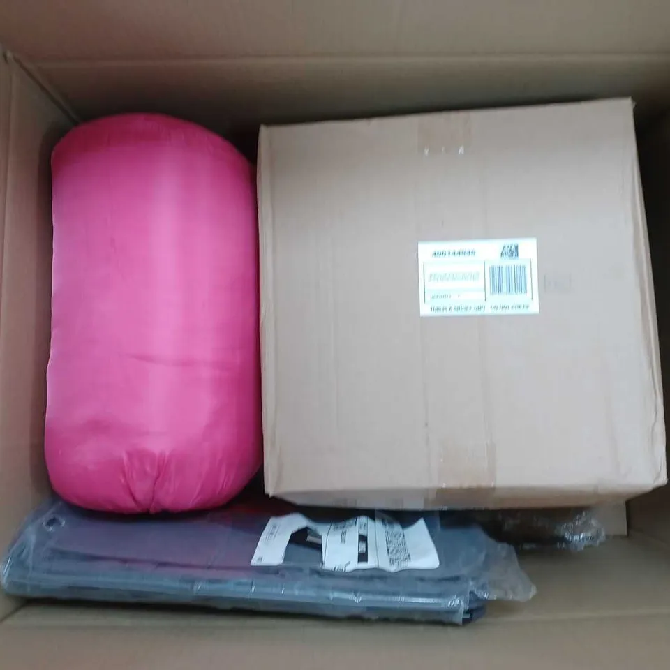 APROXIMATELY 10 ASSORTED HOUSEHOLD ITEMS TO INCLUDE DETAIL BLANKET, BRITA SMART BOX, LANTERN, ETC