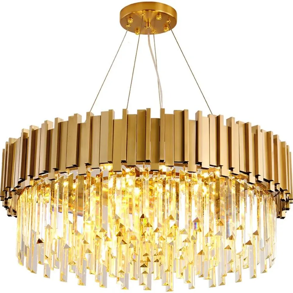 BOXED MCKAY 12-LIGHT CRYSTAL CHANDELIER