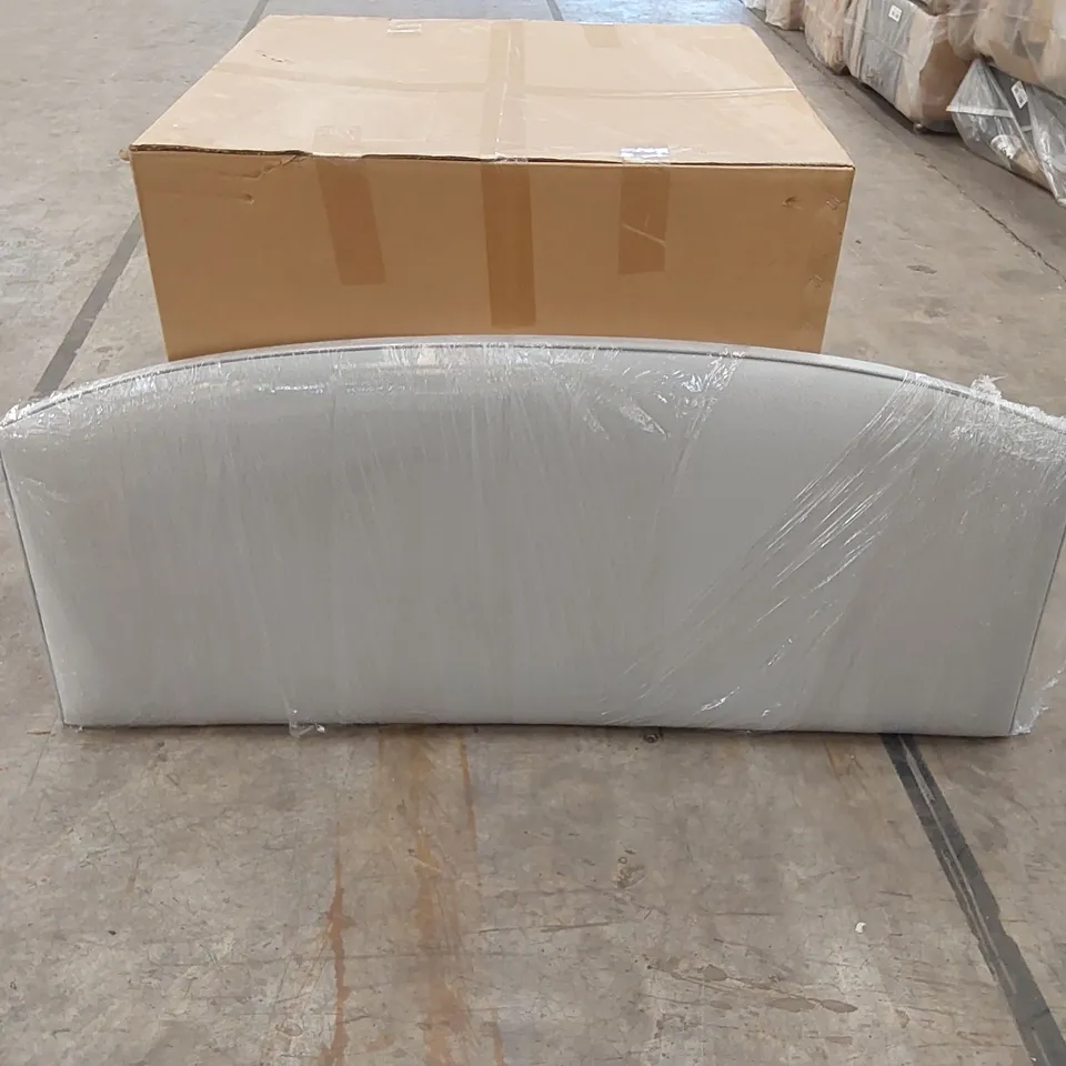 BAGGED DESIGNER 135cm DOUBLE SIZE FABRIC UPHOLSTERED HEADBOARD