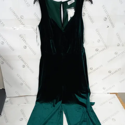 QUIZ EMERALD GREEN PLAYSUIT SIZE 14