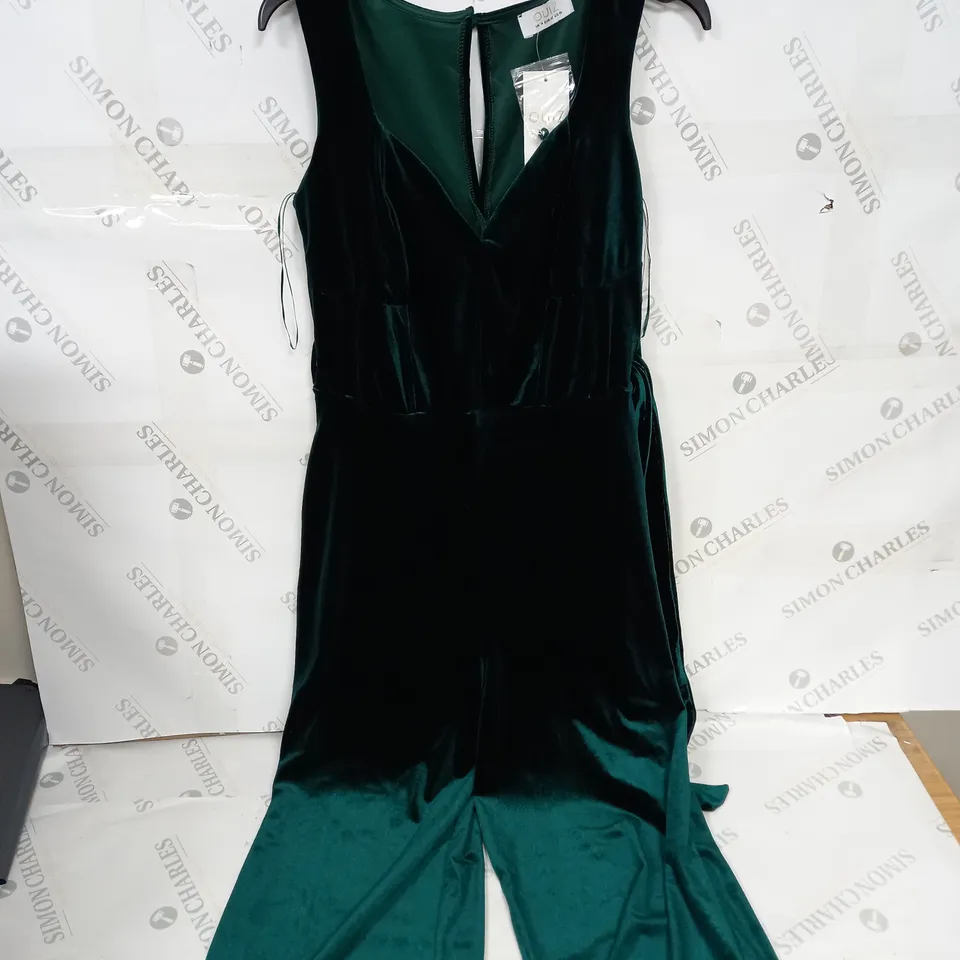 QUIZ EMERALD GREEN PLAYSUIT SIZE 14